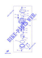 CARBURATEUR pour Yamaha F4A 4 Stroke, Manual Starter, Tiller Handle, Manual Tilt de 2007