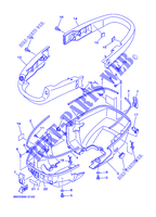 CAPOT INFERIEUR pour Yamaha F4A Manual Starter, Tiller Handle, Manual Tilt, Shaft 20