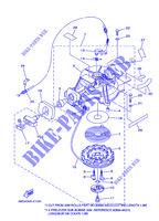 DEMARREUR pour Yamaha F4A Manual Starter, Tiller Handle, Manual Tilt, Shaft 20