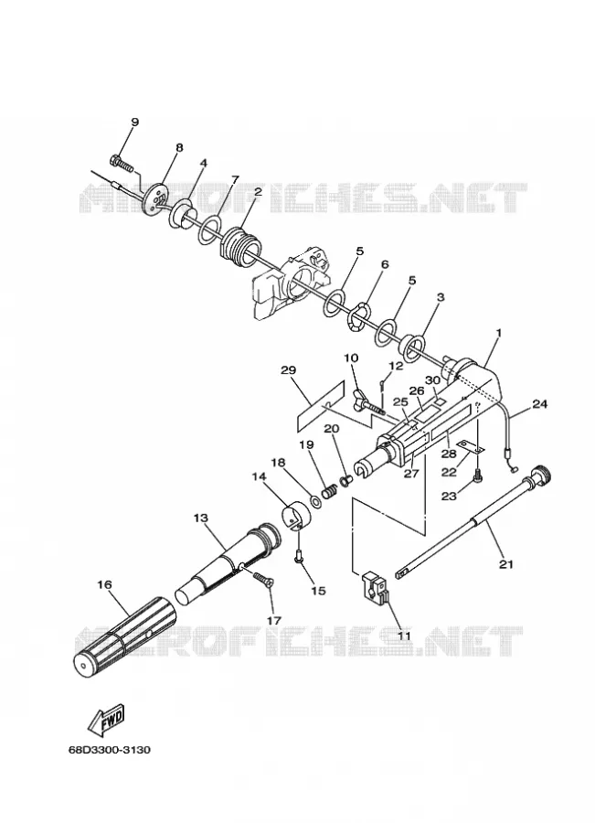 DIRECTION Yamaha OUTBOARD ENGINES 4hp (2.9kW) 2005 F4  F4AMHS