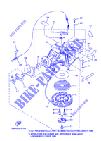 DEMARREUR pour Yamaha F4A Manual Starter, Tiller Handle, Manual Tilt, Shaft 20