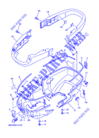 CAPOT INFERIEUR pour Yamaha F4A Manual Starter, Tiller Handle, Manual Tilt, Shaft 15