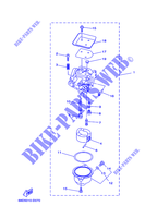 CARBURATEUR pour Yamaha F4A Manual Starter, Tiller Handle, Manual Tilt, Shaft 20