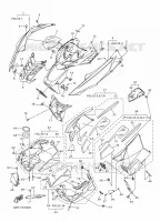 COUVERCLE CARROSSERIE AVANT pour Yamaha SRVIPER R-TX DX de 2016