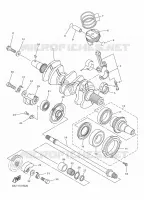VILEBREQUIN / PISTON pour Yamaha SRVIPER R-TX DX de 2016