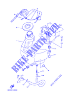 ALIMENTATION CARBURANT 1 pour Yamaha F4A Manual Starter, Tiller Handle, Manual Tilt, Shaft 15