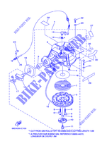 DEMARREUR pour Yamaha F4A Manual Starter, Tiller Handle, Manual Tilt, Shaft 15