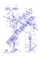 KIT DE REPARATION 1 pour Yamaha F4A Manual Starter, Tiller Handle, Manual Tilt, Shaft 15
