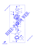 CARBURATEUR pour Yamaha F4M Manual Start, Manual Tilt, Tiller Handle, Shaft 15