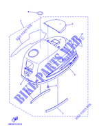 CARENAGE SUPERIEUR pour Yamaha F4A Manual Starter, Tiller Handle, Manual Tilt, Shaft 20