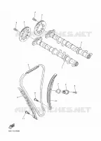 ARBRE A CAMES / CHAINE DE DISTRIBUTION pour Yamaha SRVIPER S-TX DX 137 de 2016