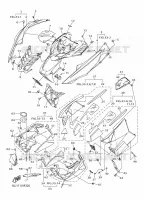 COUVERCLE CARROSSERIE AVANT pour Yamaha SRVIPER S-TX DX 137 de 2016