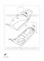 SELLE pour Yamaha SRVIPER S-TX DX 137 de 2016