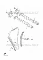ARBRE A CAMES / CHAINE DE DISTRIBUTION pour Yamaha SRVIPER X-TX SE de 2016