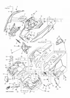 COUVERCLE CARROSSERIE AVANT pour Yamaha SRVIPER X-TX SE de 2016