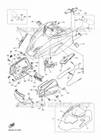 COUVERCLE CARROSSERIE AVANT pour Yamaha RS VIKING PROFESSIONAL de 2015