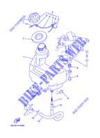 ALIMENTATION CARBURANT 1 pour Yamaha F4A Manual Starter, Tiller Handle, Manual Tilt, Shaft 15