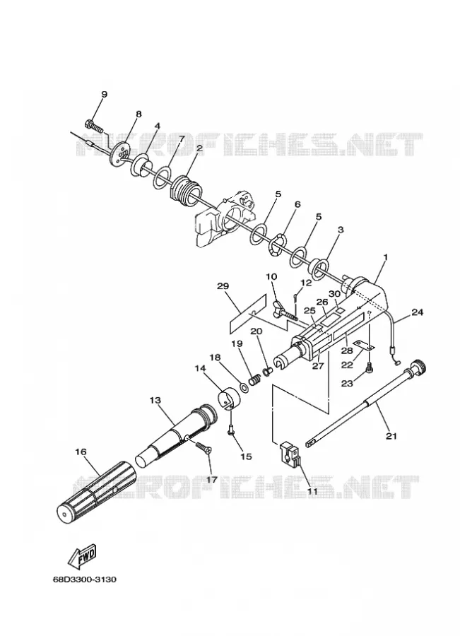 DIRECTION Yamaha OUTBOARD ENGINES 4hp (2.9kW) 2003 F4  F4AMHS