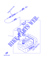 RESERVOIR A ESSENCE pour Yamaha F4A Manual Starter, Tiller Handle, Manual Tilt, Shaft 20