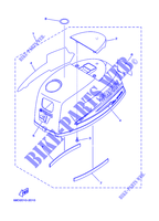 CARENAGE SUPERIEUR pour Yamaha F4A 4 Stroke, Manual Starter, Tiller Handle, Manual Tilt de 2002