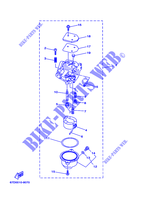 CARBURATEUR pour Yamaha F4A 4 Stroke, Manual Starter, Tiller Handle, Manual Tilt de 2002