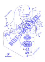 DEMARREUR pour Yamaha F4A 4 Stroke, Manual Starter, Tiller Handle, Manual Tilt de 2002
