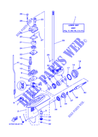 BOITIER D'HELICE ET TRANSMISSION 1 pour Yamaha F4A 4 Stroke, Manual Starter, Tiller Handle, Manual Tilt de 2001