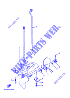 BOITIER D'HELICE ET TRANSMISSION 2 pour Yamaha F4A 4 Stroke, Manual Starter, Tiller Handle, Manual Tilt de 2001