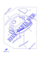 CARENAGE SUPERIEUR pour Yamaha F4A 4 Stroke, Manual Starter, Tiller Handle, Manual Tilt de 2001