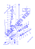 BOITIER D'HELICE ET TRANSMISSION 1 pour Yamaha F4A 4 Stroke, Manual Starter, Tiller Handle, Manual Tilt de 2001