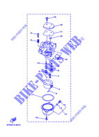 CARBURATEUR pour Yamaha F4A 4 Stroke, Manual Starter, Tiller Handle, Manual Tilt de 2000
