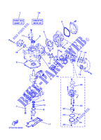KIT DE REPARATION 1 pour Yamaha F4A 4 Stroke, Manual Starter, Tiller Handle, Manual Tilt de 2000