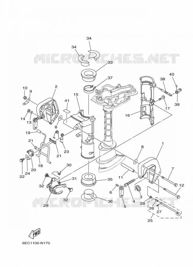 SUPPORT Yamaha OUTBOARD ENGINES 4hp (2.9kW) 2016 F4  F4BMHS