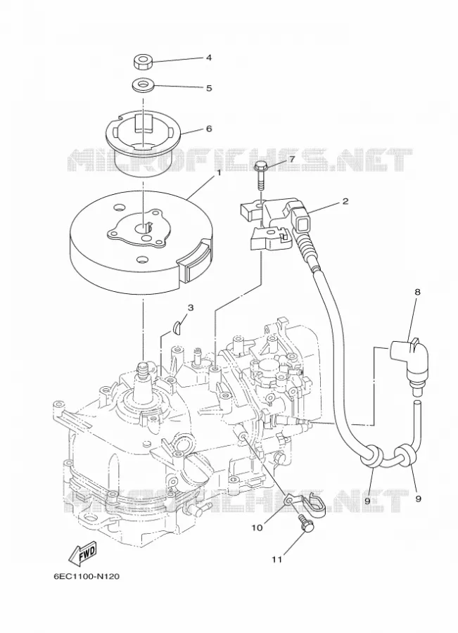 ALLUMAGE Yamaha OUTBOARD ENGINES 4hp (2.9kW) 2016 F4  F4BMHL
