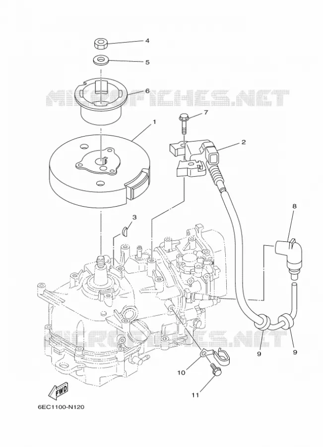 ALLUMAGE Yamaha OUTBOARD ENGINES 4hp (2.9kW) 2015 F4  F4BMHL