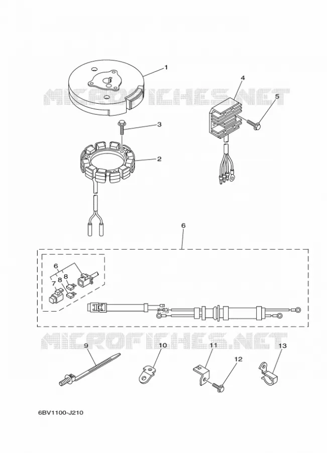 PIÈCES OPTIONNELLES Yamaha OUTBOARD ENGINES 4hp (2.9kW) 2011 F4  F4BMHL