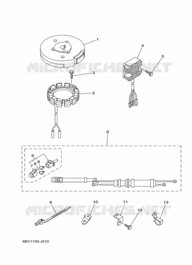 PIÈCES OPTIONNELLES Yamaha OUTBOARD ENGINES 4hp (2.9kW) 2010 F4  F4BMHS