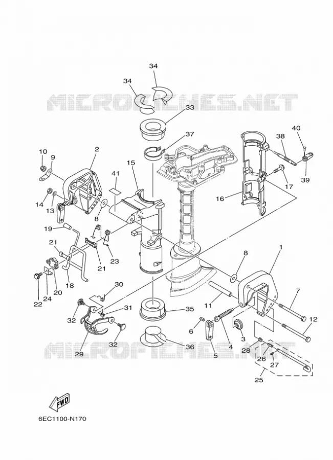 SUPPORT Yamaha OUTBOARD ENGINES 5hp (3.7kW) 2018 F5  F5AMHS