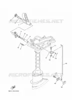 COMMANDE D'ACCELERATEUR pour Yamaha F5A Manual Starter, Tiller Handle, Manual Tilt, Shaft 20