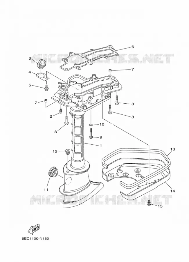 FOURREAU - FUT Yamaha OUTBOARD ENGINES 5hp (3.7kW) 2016 F5  F5AMHS