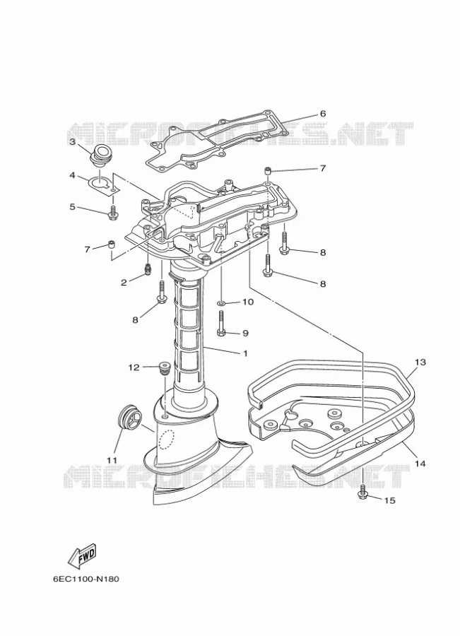 FOURREAU - FUT Yamaha OUTBOARD ENGINES 5hp (3.7kW) 2016 F5  F5AMHL