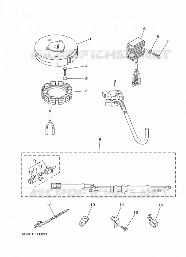 PIÈCES OPTIONNELLES Yamaha OUTBOARD ENGINES 5hp (3.7kW) 2014 F5  F5AMHL