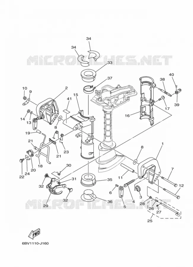 SUPPORT Yamaha OUTBOARD ENGINES 5hp (3.7kW) 2013 F5  F5AMHS