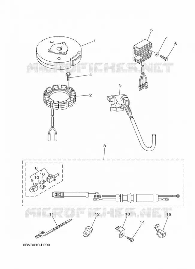 PIÈCES OPTIONNELLES Yamaha OUTBOARD ENGINES 5hp (3.7kW) 2012 F5  F5AMHS