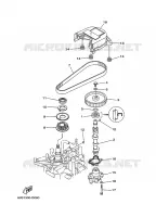 POMPE A HUILE pour Yamaha F6A Manual Starter, Tiller Handle, Manual Tilt, Shaft 15