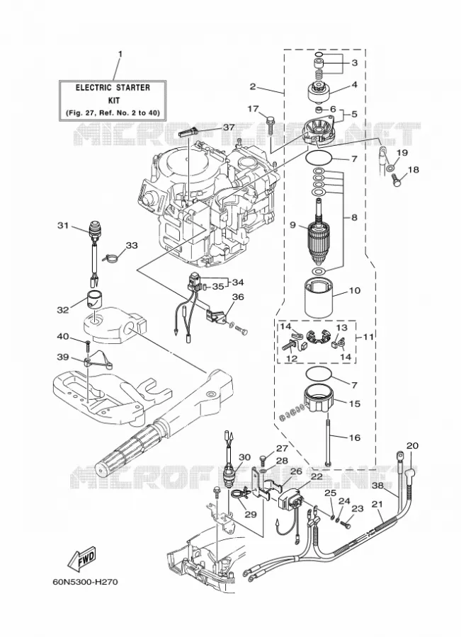 PIÈCES OPTIONNELLES 1 Yamaha OUTBOARD ENGINES 6hp (4.4kW) 2009 F6  F6AMHL