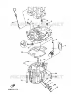VENTILATEUR D'HUILE pour Yamaha F6A 4 Stroke, Manual Starter, Tiller Handle, Manual Tilt de 2008