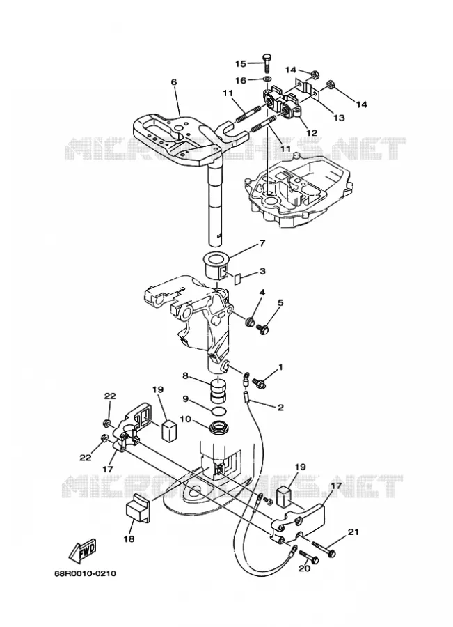 SUPPORT 2 Yamaha OUTBOARD ENGINES 6hp (4.4kW) 2005 F6  F6AMHS