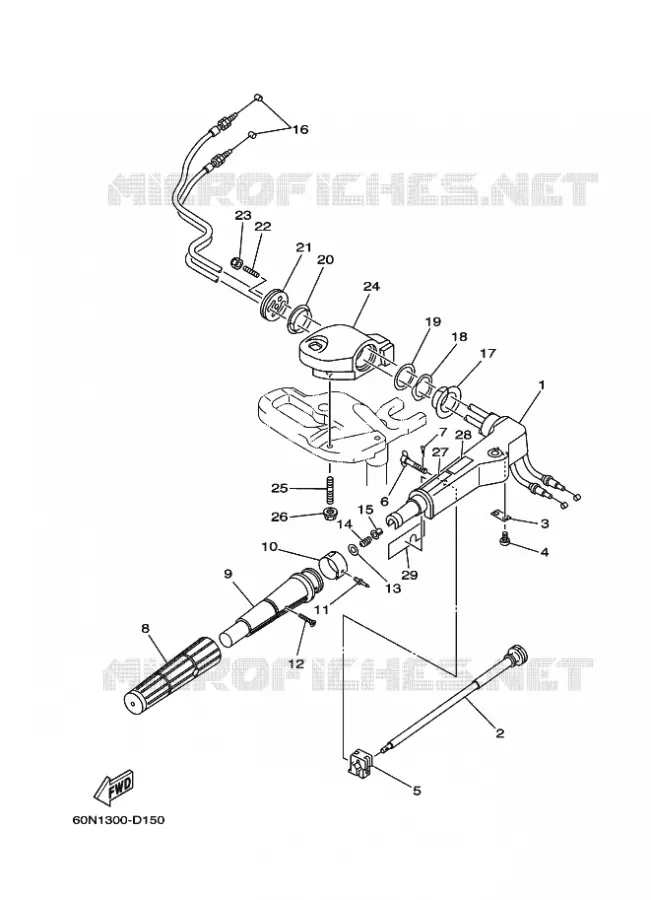 DIRECTION Yamaha OUTBOARD ENGINES 6hp (4.4kW) 2005 F6  F6AMHL