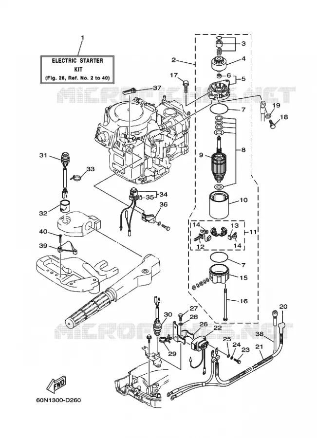PIÈCES OPTIONNELLES 1 Yamaha OUTBOARD ENGINES 6hp (4.4kW) 2005 F6  F6AMHL